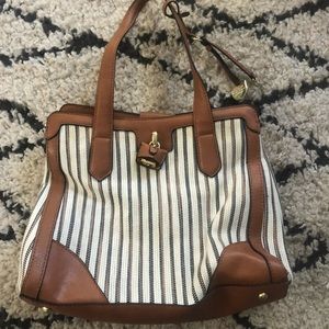 London Fog Striped Hobo